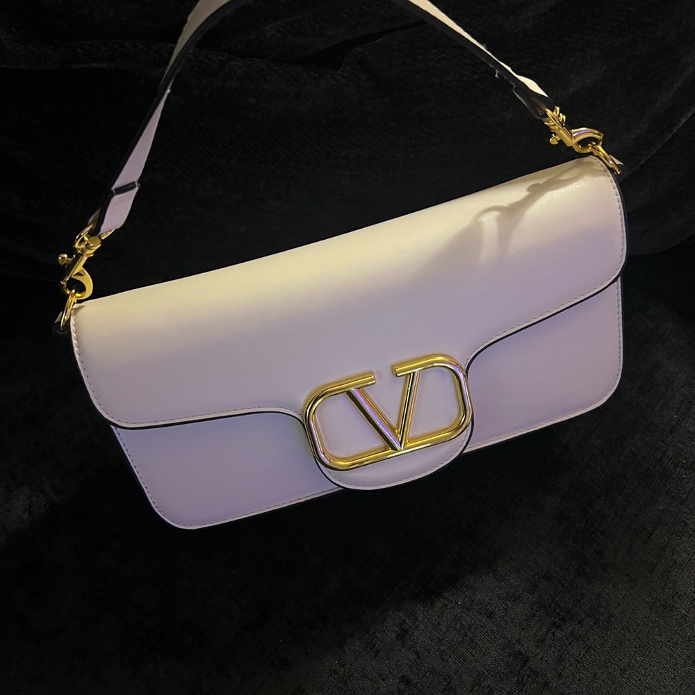 Elegant Designer Inspired Off-White Shoulder Bag